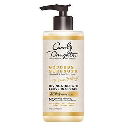 Carol’s Daughter Goddess Strength Hair Care Set- Hair & Scalp Oil and Leave In Conditioner with Castor Oil, Made For Curly, Wavy, Natural Hair, Moisturizing Treatment and Detangler Set