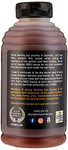 SGT. Hart’s BBQ Sauce – Limited Edition Pack with Original and Intense Chipotle Barbecue Sauces, Sauce for Glazes, Marinades and Dips, Handcrafted Beef, Pork and Chicken BBQ Sauce, 22.4 oz – Pack of two