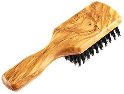 Since 1869 Hand Made in Germany - Robust Craftsman 100% Boar Bristle Hair Brush for Men, Suitable For Thin To Normal Hair, Firm, Naturally Conditions Hair, Improves Texture and Stimulates the Scalp