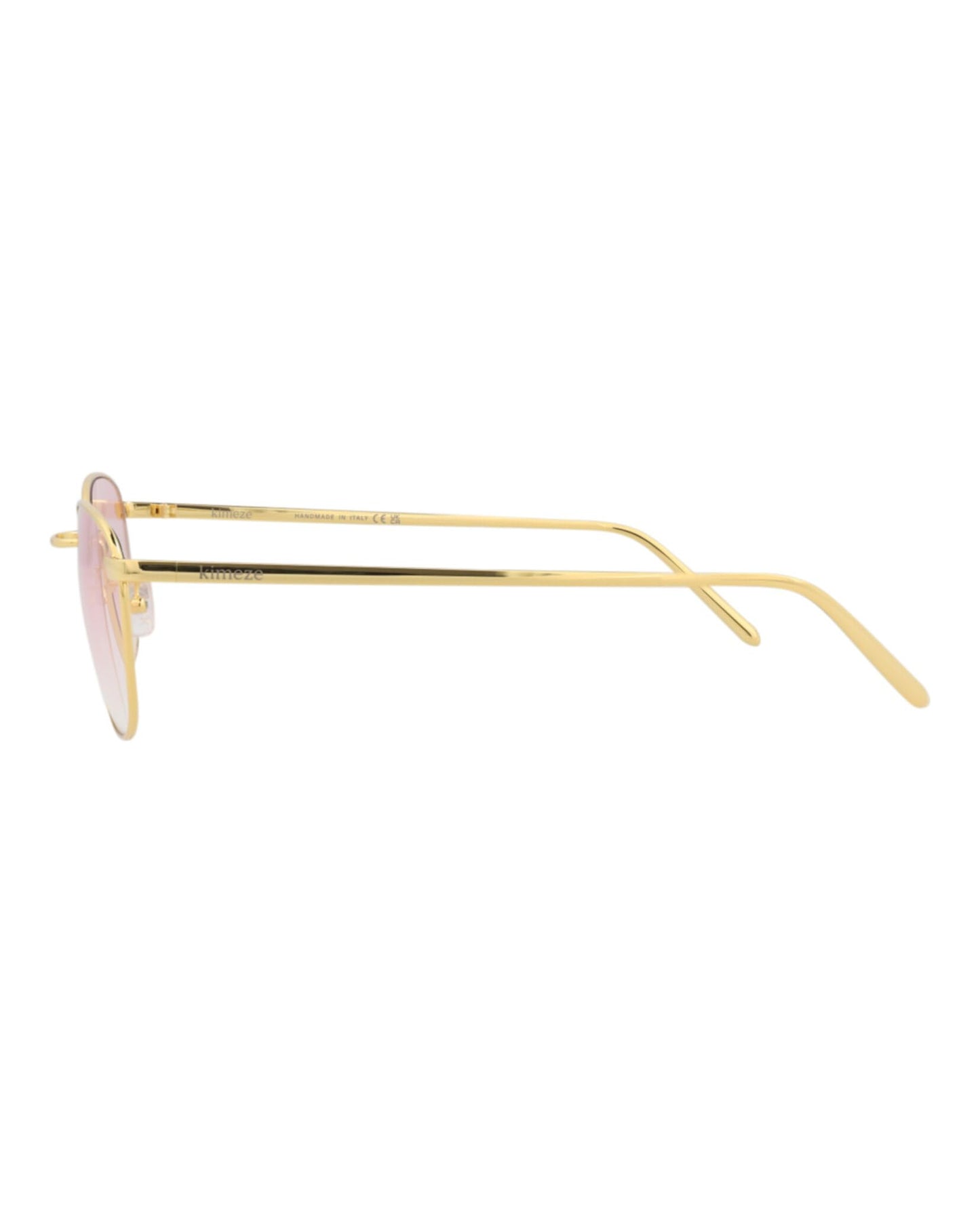 KIMEZE Women's Akin Sunglasses, Gold/Pink, One Size