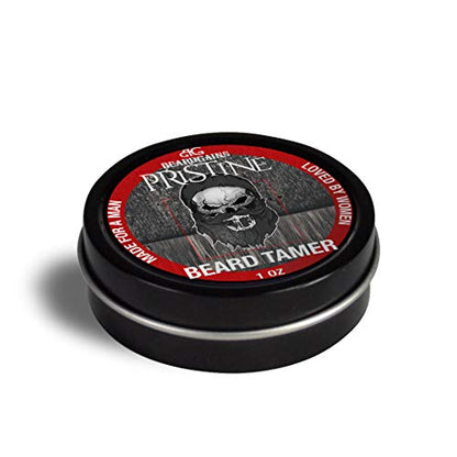 Beard Gains Pristine Scented Color Tinted Beard Tamer Wax for Men, Shape, Style & Groom Facial Hairs with Organic Balm Leave In Conditioner, Control Wild Whisker Hairs - Choose Your Hair Color (Red)