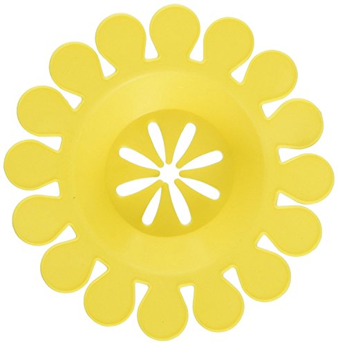 Compac Sink Daisy Scented Kitchen Sink Strainer Infuses & Freshens Your Sink, Must Have Kitchen Sink Accessories, Sink Drain Strainer - Catcher, Yellow, Lemon Scent, 12 Count, (Pack of 12)