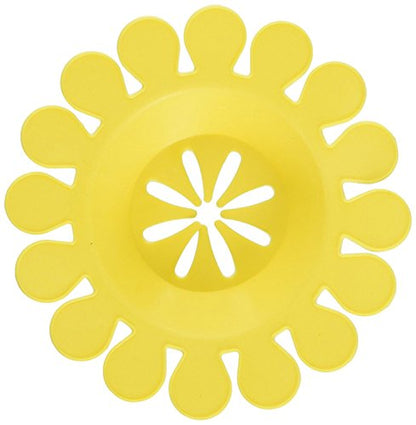 Compac Sink Daisy Scented Kitchen Sink Strainer Infuses & Freshens Your Sink, Must Have Kitchen Sink Accessories, Sink Drain Strainer - Catcher, Yellow, Lemon Scent, 12 Count, (Pack of 12)