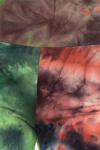 2Chique Boutique Women's High Waist Tie Dye Fashion Leggings Super Soft Stretch Fabric (Multicolor, Small)