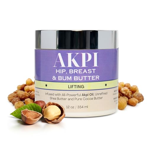 RA COSMETICS Akpi Lifting Butter for Butt, Hips, and Breasts - Surgery-Free Beauty Solution & Butt Enhancement Cream Moisturizer for Firming and Toning your Skin | Hip Lift Massage Cream, 12oz