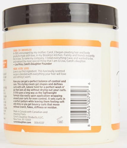 Carol’s Daughter Coco Creme Curl Shaping Cream Gel, with Coconut Oil, Coconut Milk, Silicone Free, Paraben Free Hair Gel for Curly Hair , Mineral Oil Free, for Very Dry Hair, 16 Oz