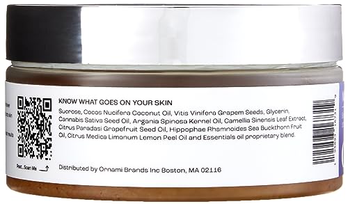 Ornami Body Scrub, Exfoliating and Illuminating Sugar Scrub with Coconut Oil and Essential Oils for Hand and Body 6.7oz
