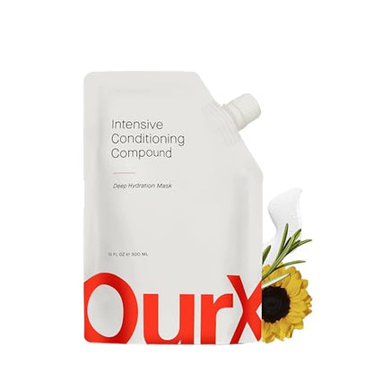 OurX Intensive Hydration Hair Mask for Dry Damaged Hair- Nourishing Rich Conditioner for Frizzy Curly Hair, Anti-Frizz Deep Conditioning Mask for Curl Definition and Deep Repair