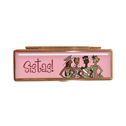 Shades of Color Lipstick Mirror Case, Walk By Faith