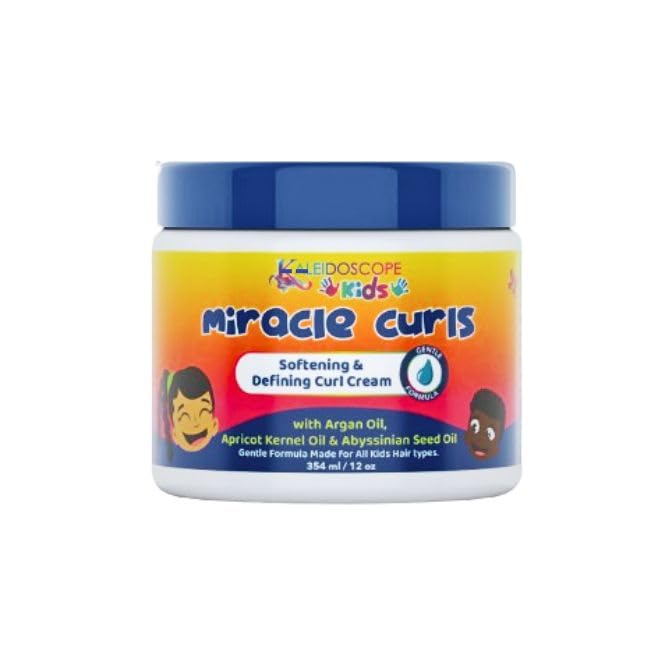 Kalei-Doscope Kids Miracle Curls Cream, Curl Enhancing Cream for All Hair Types - 12 oz (Pack of 1)