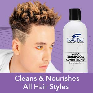FRAGFRE 2 in 1 Shampoo and Conditioner 12 oz - Fragrance Free Conditioning Shampoo for Short to Medium Hairs - Color Safe Wash and Go - Sulfate Free Cleansing Conditioner for Sensitive Scalps (1 Pack)