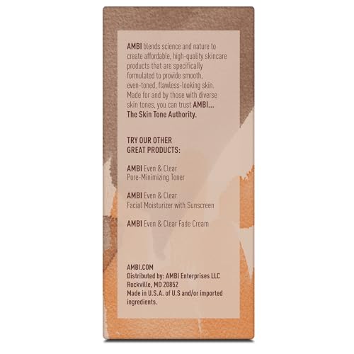 Ambi African Black Soap Face & Body Bar, Cleans and Nourishes Skin, Rinses Clear, 5.3 Ounce