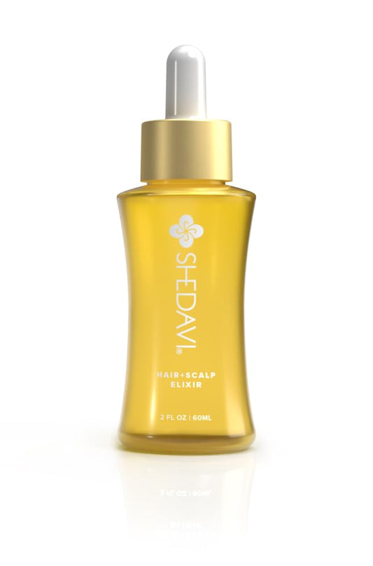 Shedavi Iconic Vegan Hair Serum with Botanicals - Growth Treatment for Women & Men's Dry, Damaged Hair and Scalp with Argan, Coconut, Castor, and Tea Tree Oils