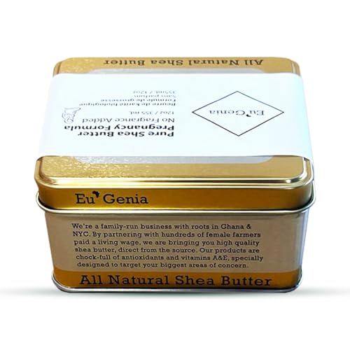 Eu'Genia Pregnancy Formula (Fragrance-Free, 12oz), 100% Pure Unrefined Ghanaian Shea, Premium Moisturizer Helps Prevent Stretch Marks, For All Skin & Hair Types