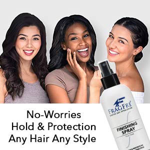 FRAGFRE Hair Finishing Spray Firm Hold 8 oz - Hair Spray for Sensitive Skin - Fragrance Free Hypoallergenic Parabens Free - Holds and Protects Your Styles without Irritations -Vegan No Gluten (1 Pack)