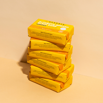 Authentic African Black Soap Triple Milled - Unscented