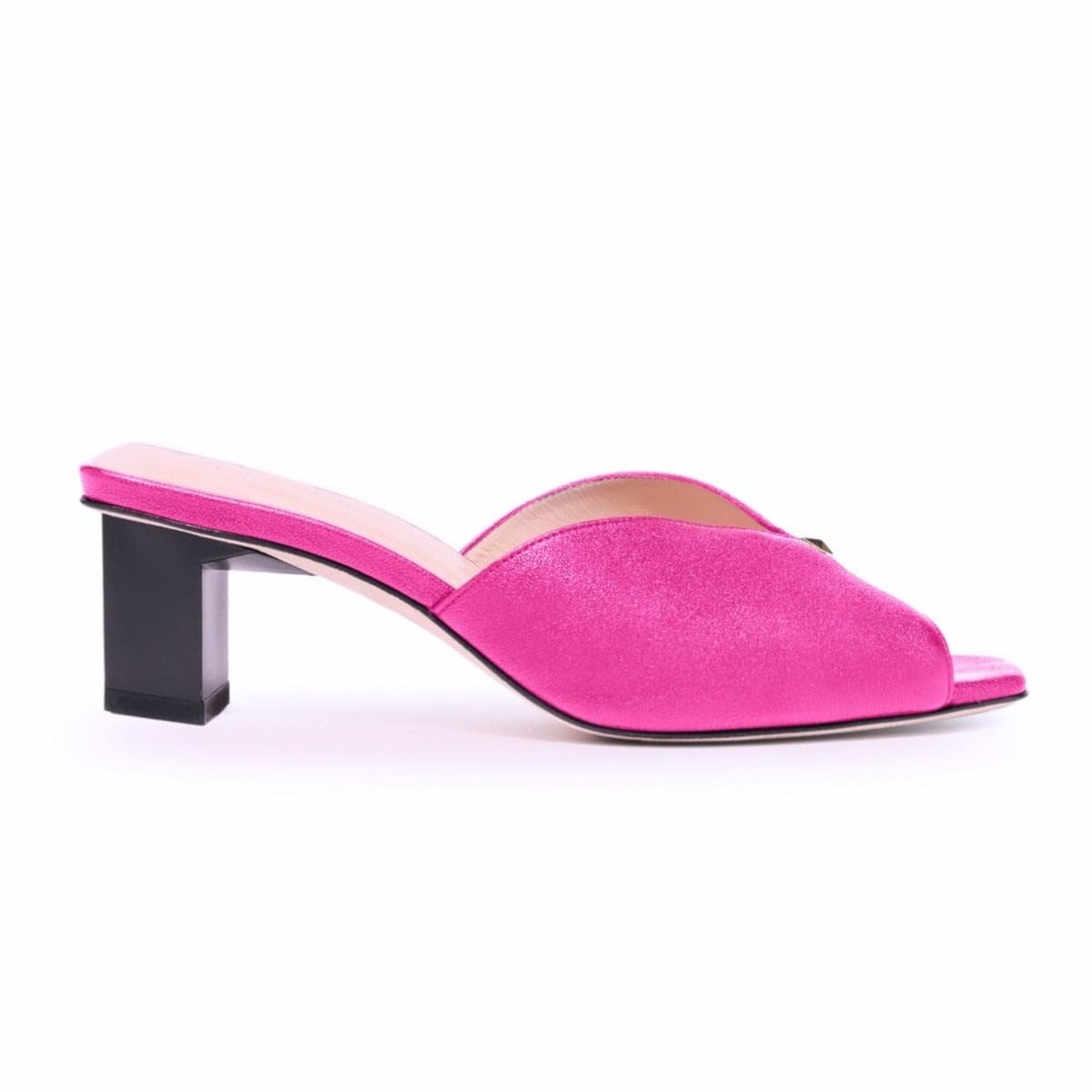 Tiannia Barnes Women's Tiffany Toe Strap Mule, Fuschia/Pink, 6 Narrow