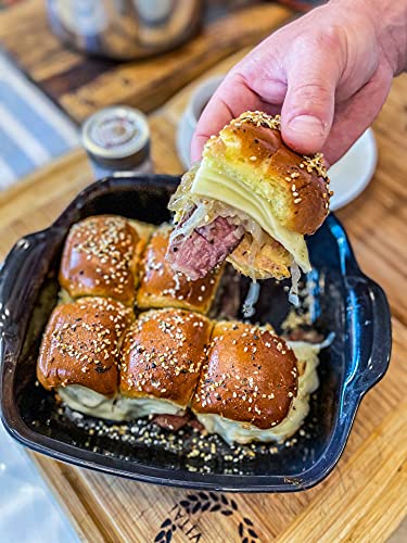 Everything But The Burger Seasoning | Gourmet Spice Blend | Non GMO, All Natural | Handmade in Small Batches in USA | Artisanal Seasoning Mix | Magnetic Tin | GLP-1 Friendly | Sustainably Sourced Rub | Ultra Premium | Gustus Vitae | #842