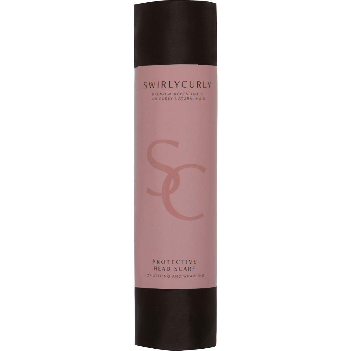 100% Satin Head Scarf | Headwrap for Women | Hair Turban for Black Women (Black)