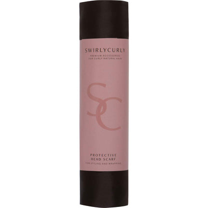 100% Satin Head Scarf | Headwrap for Women | Hair Turban for Black Women (Black)