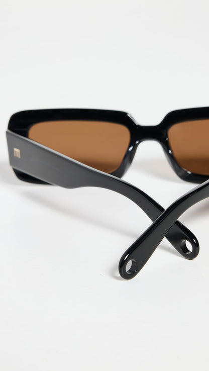 Elisa Johnson Women's Gigi Sunglasses, Black, One Size