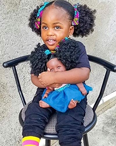 Orijin Bees Fro Puffy Bee - African American Baby Doll, Afro Doll, Ethnic Doll, Mixed Race Doll, Latino Doll, Black Doll, Curly Hair Doll, African Doll, Birthday Gift