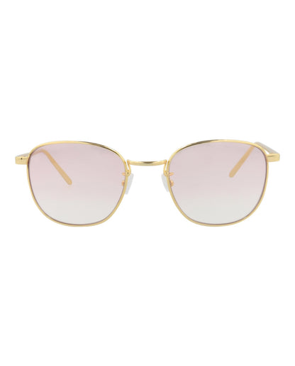 KIMEZE Women's Akin Sunglasses, Gold/Pink, One Size