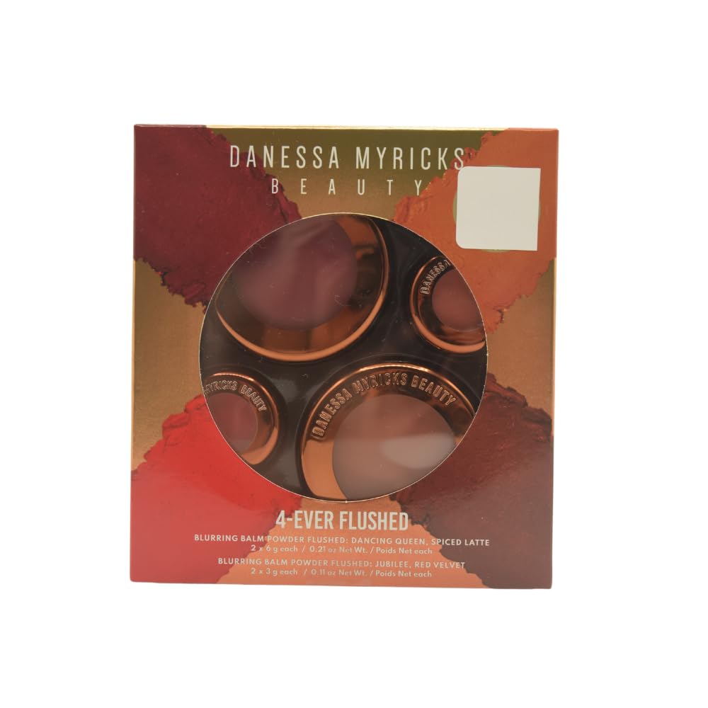 Danessa Myricks Beauty 4 Ever Flushed Set - Dancing Queen, Spiced Latte, Jubilee, Red Velvet