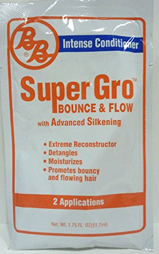 Bronner Brothers Super Gro Bounce & Flow Intense Conditioner, 1.75 Ounce (6 Pack)
