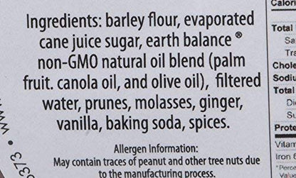 NO COOKIE Ginger Cookies, 4 OZ