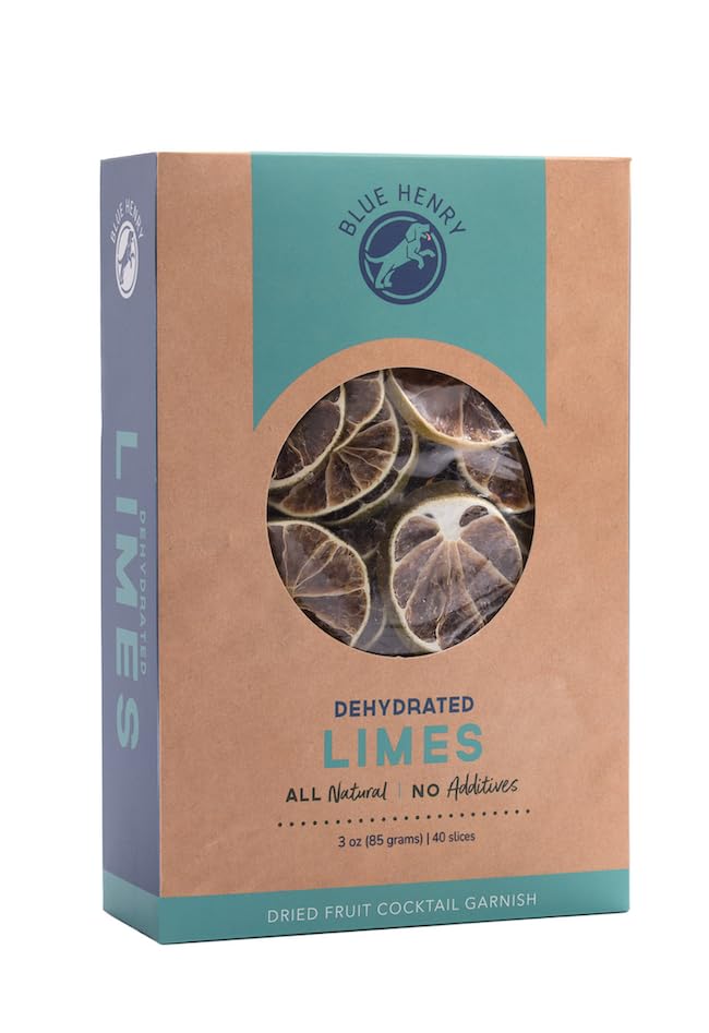 BlueHenry Dehydrated Lime Wheels - 3 oz - 40 slices - Natural Fruit