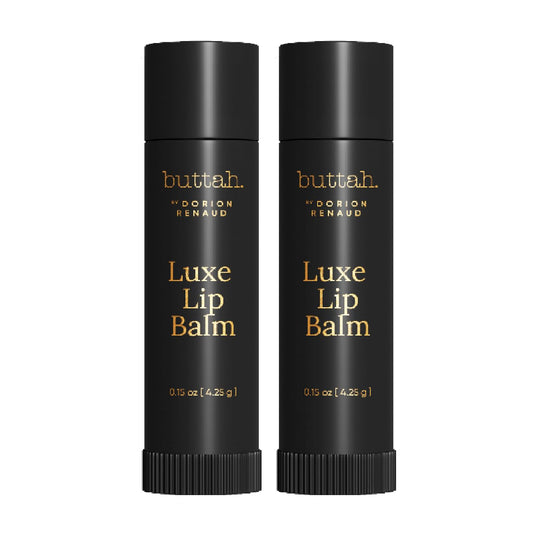 Buttah Skin by Dorion Renaud Luminating & Nourishing Lip Balm .15oz [2 Pack] - Nourishing Lip Balm for Healthy Looking Lips - Shea Butter Lip Balm - Naturally Based Skin Care - Black-Owned Skincare