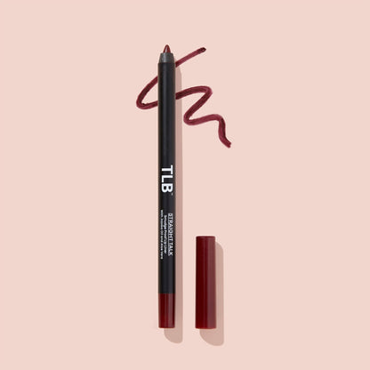 The Lip Bar | Straight Line Lip Liner | Vegan & Cruelty Free | Straight Talk - Burgundy