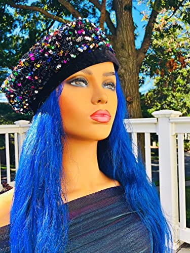 2Chique Boutique Women's Sequin Winter Fashion Beret' Multicolor