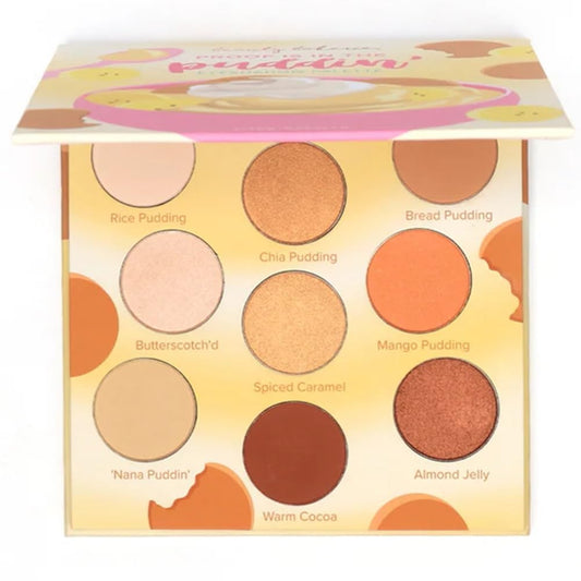 Beauty Bakerie Cosmetics Highly Pigmented Eye Shadow Makeup Palette, Sparkly/Glitter/Shimmer/Metallic/Matte Eyeshadow Look, Vegan, Cruelty-Free, Paraben-Free, 9 Shades, Proof is in the Pudding