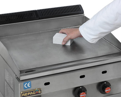 COMPAC HOME Magic-Stone Kitchen Cleaner Scrub - 2-Sided Scouring Stone, Easily Removes Stubborn Food Grime, Grease, 4 Count, White/Green