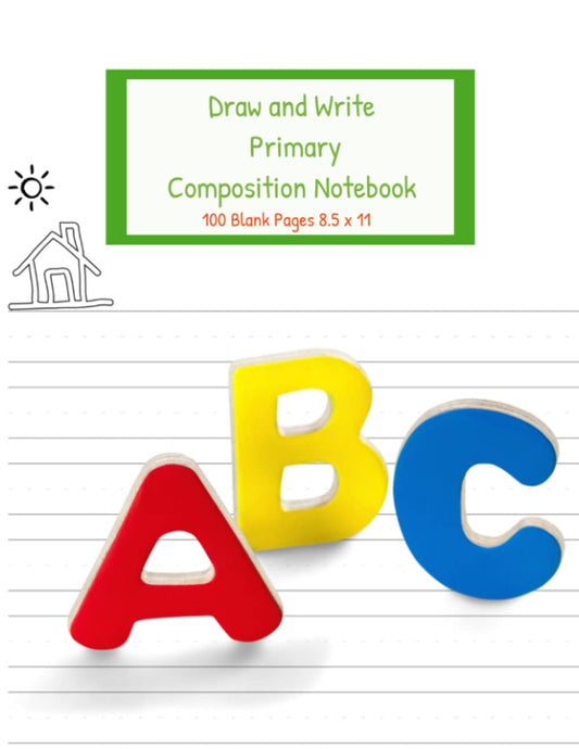 Draw and Write Composition Notebook- 100 Blank pages of Picture Space and Dotted Midline 8.5 x 11: Handwriting Practice and Story Telling for Kids: ... Gift, Support Small Business, Brand Souvenir