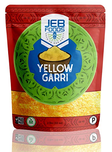 Yellow Gari/Garri, 4lbs bag West Africa super premium, fine quality, gluten free (Yellow Garri 4lbs)