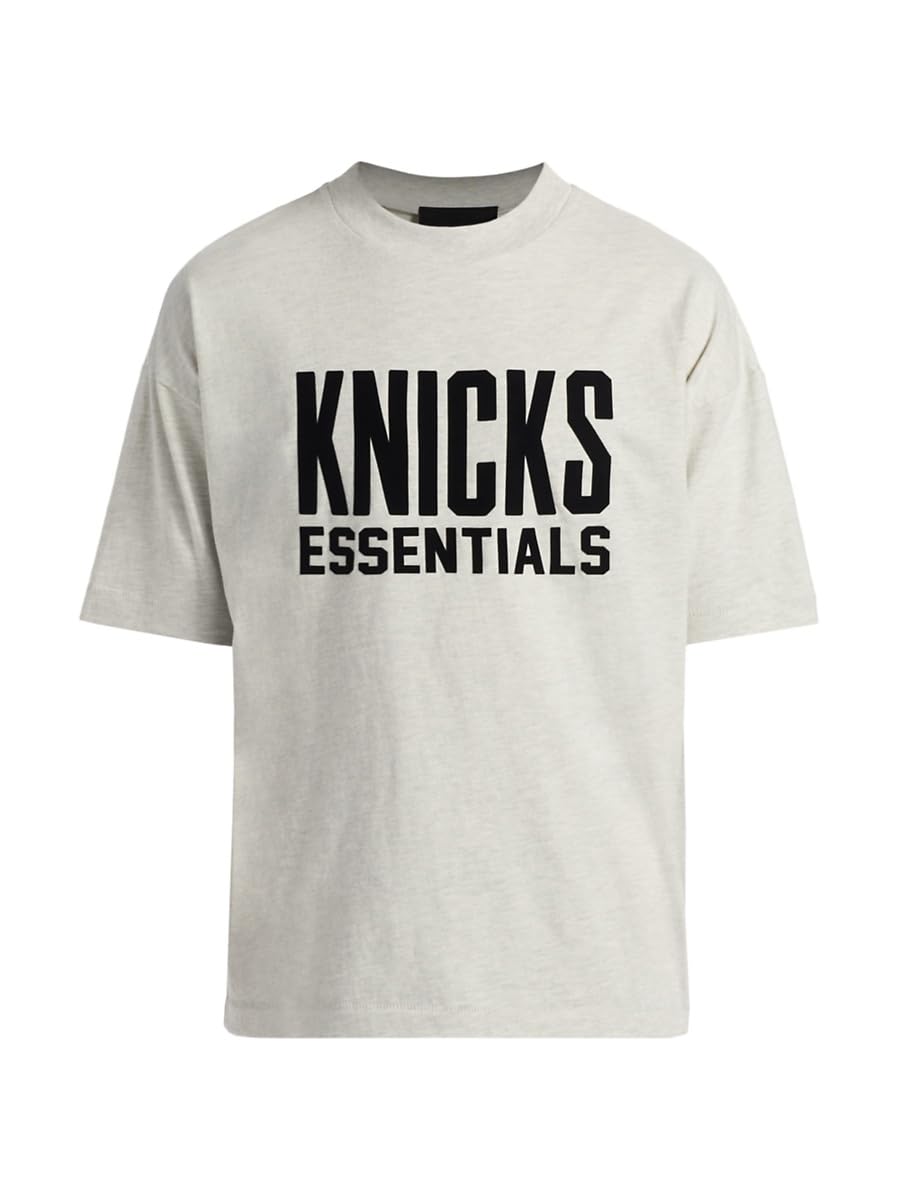 Fear of God Essentials, Knicks Cotton Jersey T-Shirt, Small, Light Heather