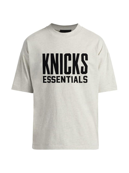 Fear of God Essentials, Knicks Cotton Jersey T-Shirt, Small, Light Heather