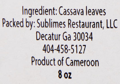 Kopabana Pounded dried Cassava Leaves | Isombe | manioc | Pondu | hako bantara 8OZ