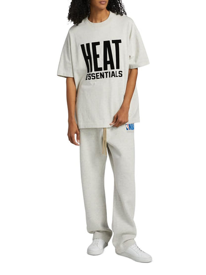 Fear of God Essentials, Heat Cotton Jersey Crewneck T-Shirt, X-Small, Light Heather