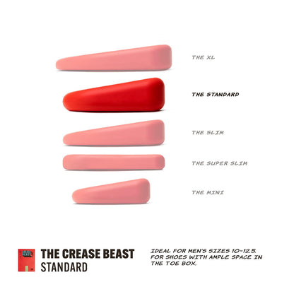 Crease Beast Memory Foam Shoe Crease Protector - Stops Creases in New & Old Shoes - For Jordan’s, Dunks, Air Force for Men’s Sizes 9-12.5 - Standard