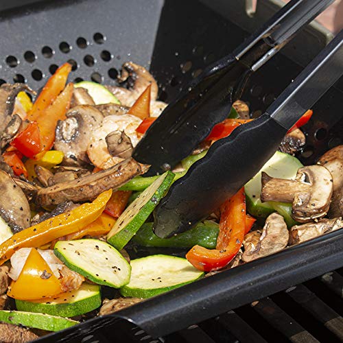 Kona BBQ Grill Tongs Set - Stainless Steel With Silicone Tongs for Cooking, Barbecue & Grilling - Grill Mat Safe, 16 and 14 Inch