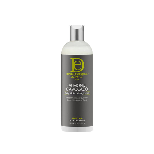 Design Essentials Almond & Avocado Daily Hair Moisturizing Lotion with Jojoba & Olive Oil, 12 Ounce