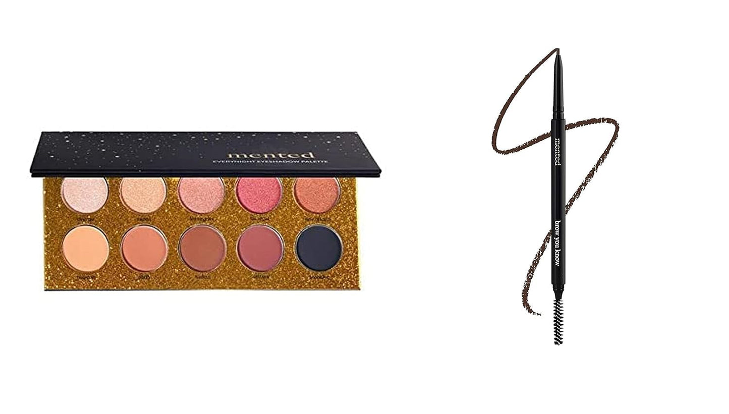 Mented Cosmetics | Everynight Eye Shadow Palette & Eyebrow Pencil Brow You Know (Light Brown)