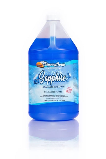 SLIPPERY SOAP Sapphire High Gloss Tire Shine, Long Lasting Shine, 1 Gallon