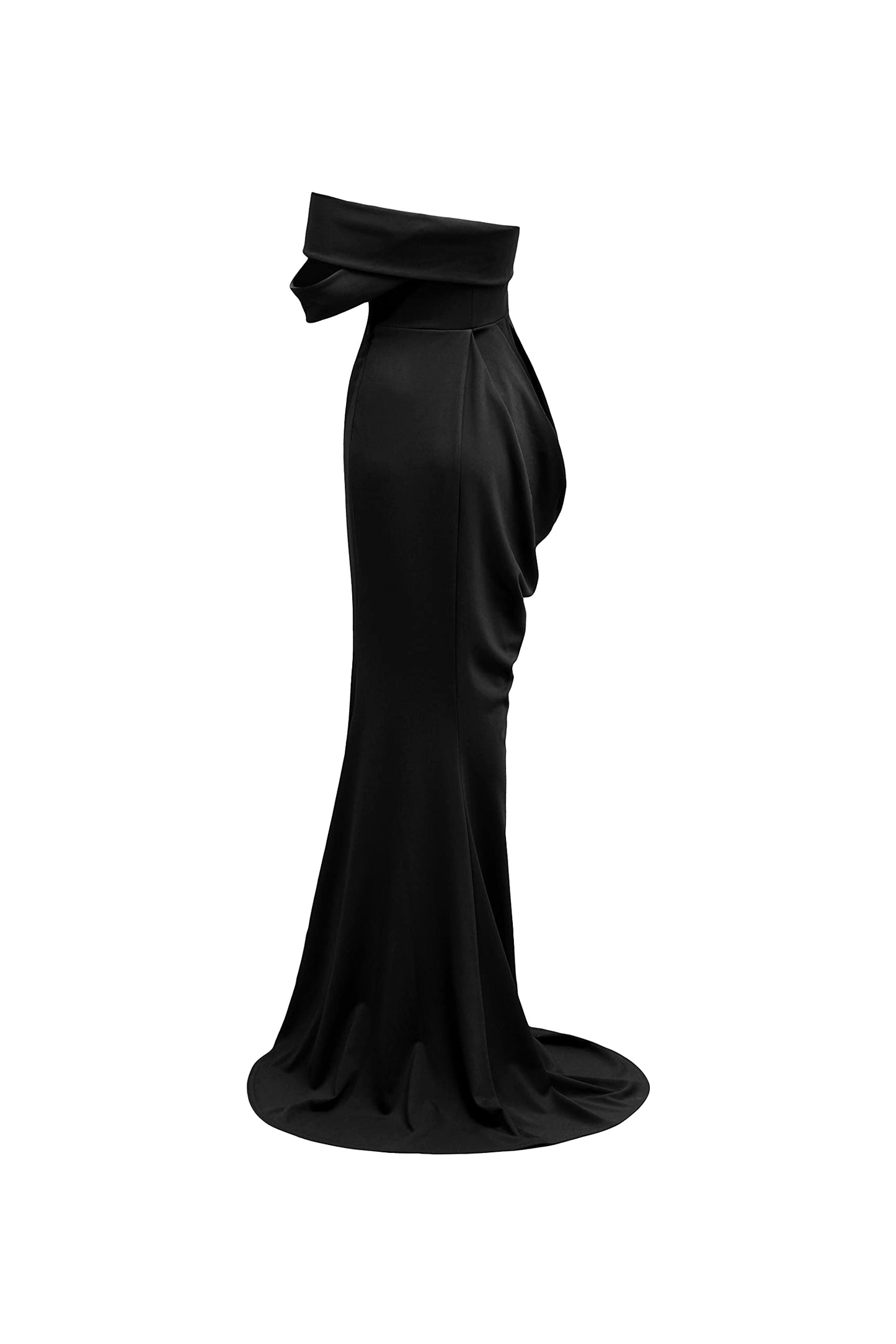 Pantora Women's Lisa Draped Gown, Black, Medium