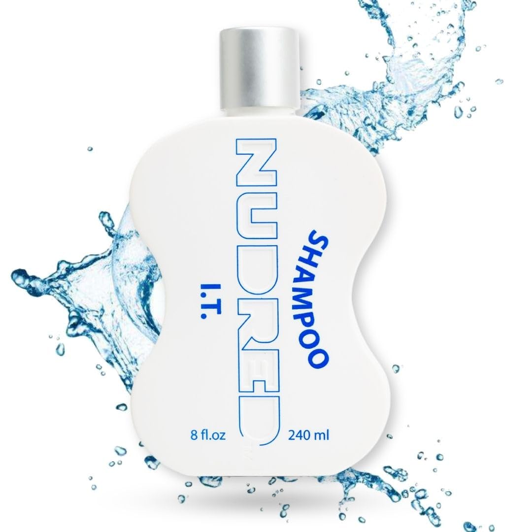 Nudred Shampoo I.T., Shampoo for Black Women & Men, Clean Wash for Curly Hair, Sculpted Hair Coils, Curls, Twists & Locs Hair Care, Strengthening Shampoo for Natural Hair, Paraben & Sulfate Free, 8 Oz