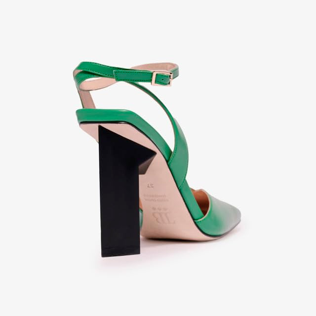 Tiannia Barnes Women's Hope Ankle Strap Pump, Green, 7